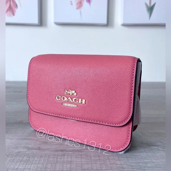 COACH Bag Brynn Mini Crossbody -  Pink Taffy C5626 - Picture 3 of 9